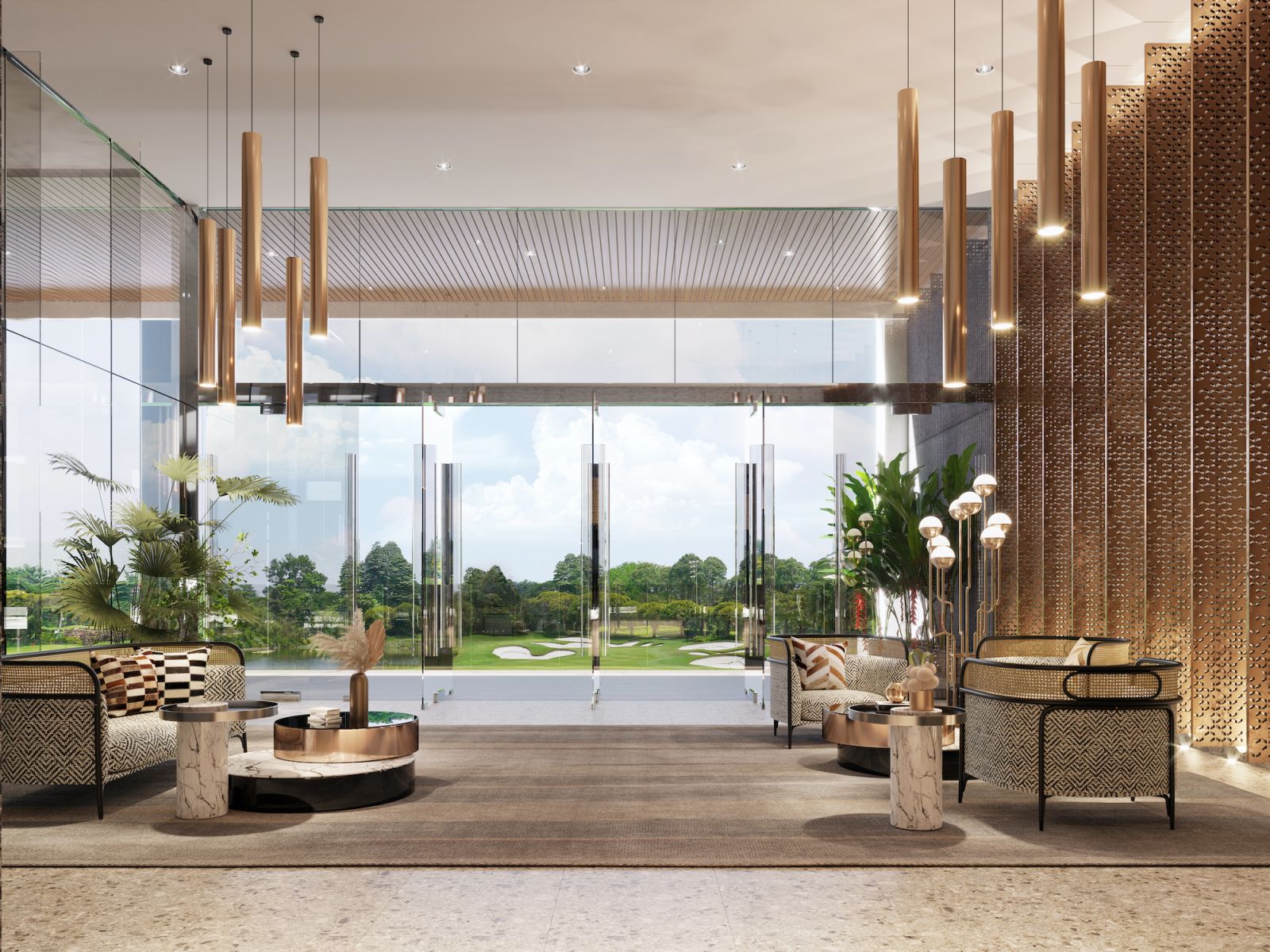 The grand lobby