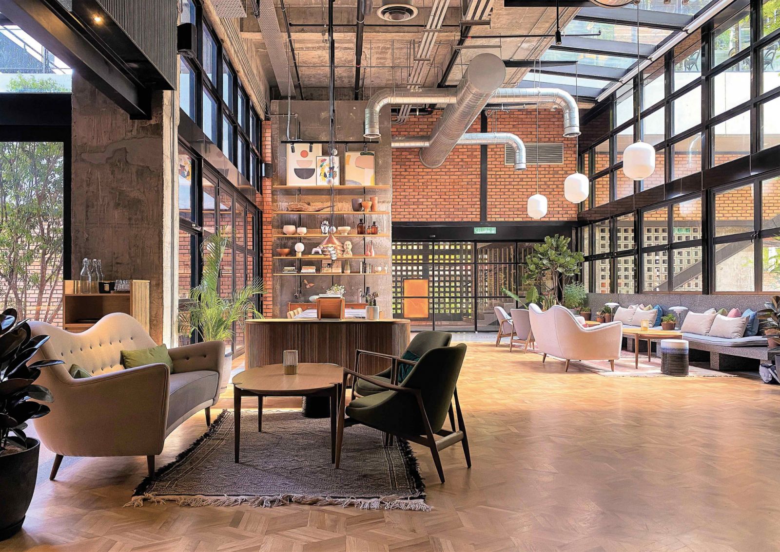 The lobby of KLoé Hotel