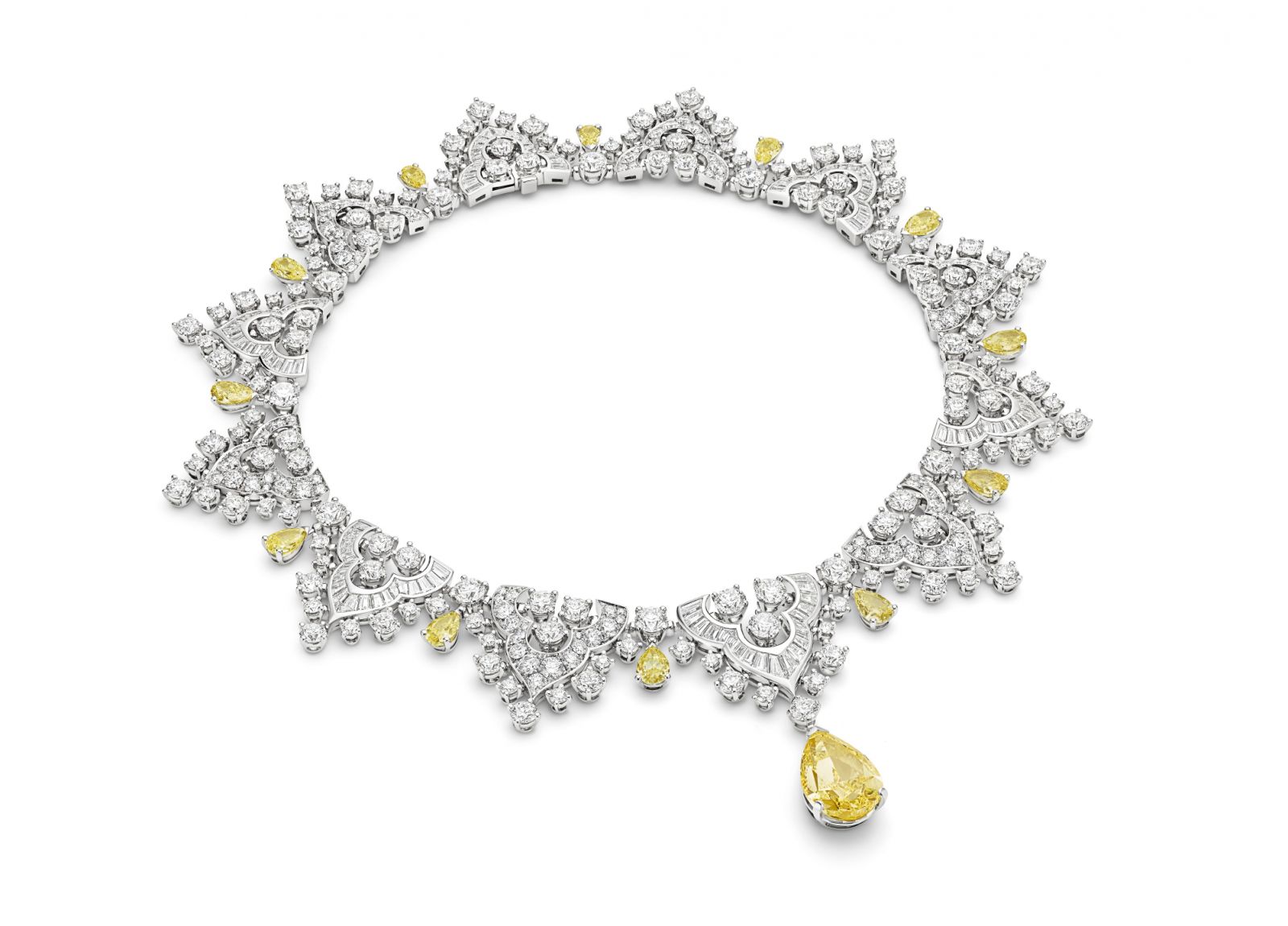 BVLGARI Mediterranea系列Tribute to Venice致敬威尼斯頂級黃鑽項鍊  (Photo: Bulgari)