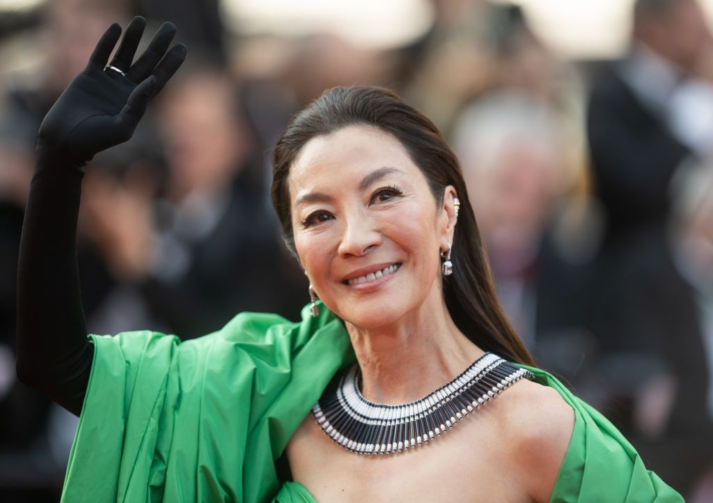 CANNES, FRANCE - MAY 21: Michelle Yeoh attends the "Firebrand (Le Jeu De La Reine)" red carpet during the 76th annual Cannes film festival at Palais des Festivals on May 21, 2023 in Cannes, France. (Photo by Samir Hussein/WireImage)