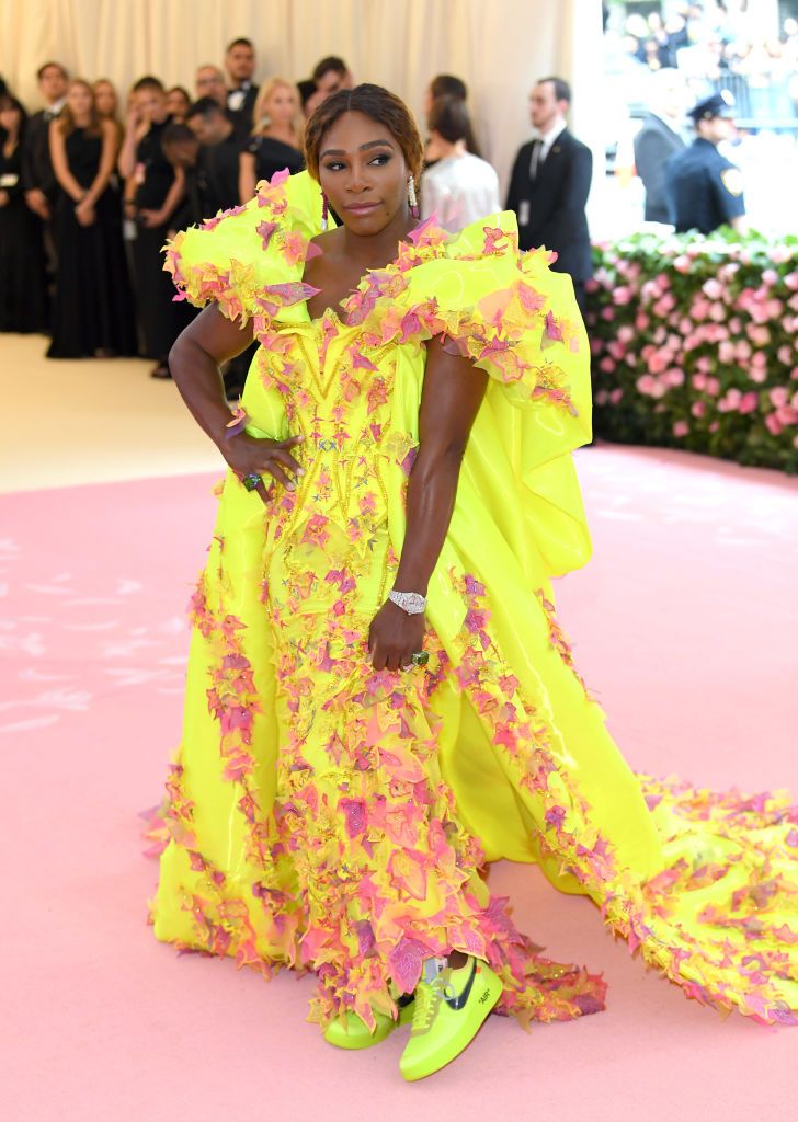 NEW YORK, NEW YORK - MAY 06: Serena Williams arrives for the 2019 Met Gala celebrating Camp: Notes on Fashion at The Metropolitan Museum of Art on May 06, 2019 in New York City. (Photo by Karwai Tang/Getty Images)