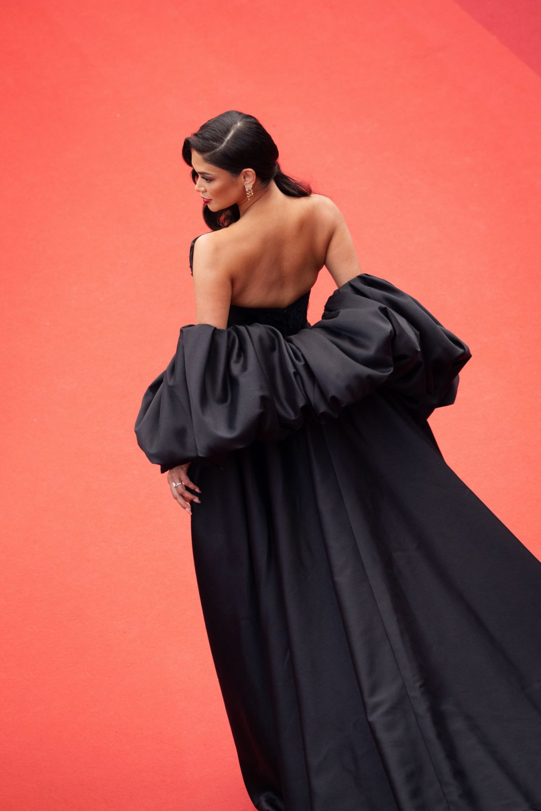 CANNES, FRANCE - MAY 18: (EDITORS NOTE : Image has been digitally retouched) Pia Wurtzbach attends the "Indiana Jones And The Dial Of Destiny" red carpet during the 76th annual Cannes film festival at Palais des Festivals on May 18, 2023 in Cannes, France. (Photo by Francois G. Durand/Getty Images)