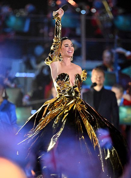 Katy Perry performs on stage during the Coronation Concert on May 07, 2023 in Windsor, England. (Photo: Leon Neal/Getty Images)
