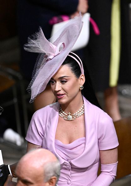 Katy Perry departs the Coronation of King Charles III and Queen Camilla on May 06, 2023 in London, England. (Photo by Gareth Cattermole/Getty Images)
