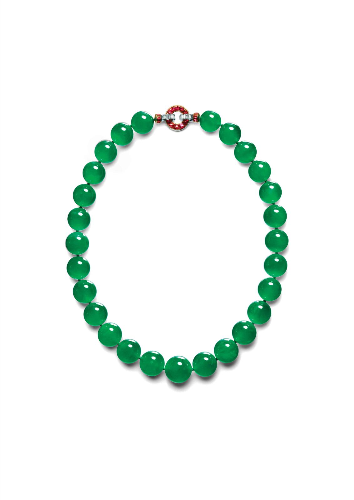 A Cartier jadeite necklace