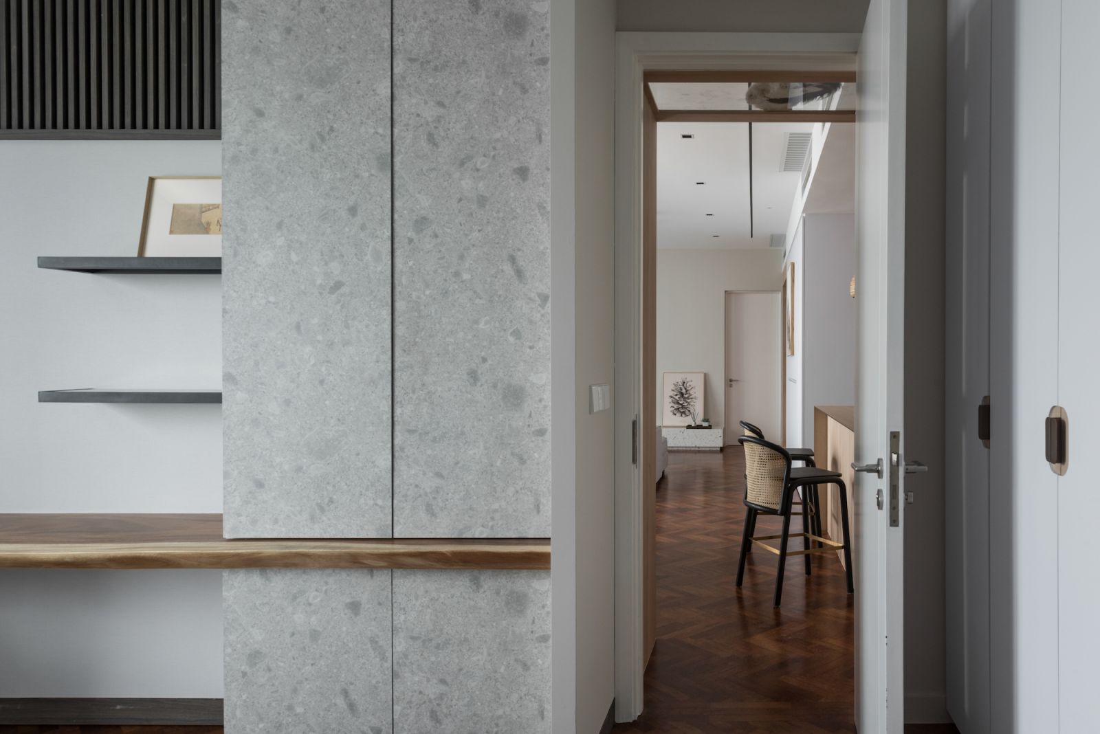 Terrazo was used