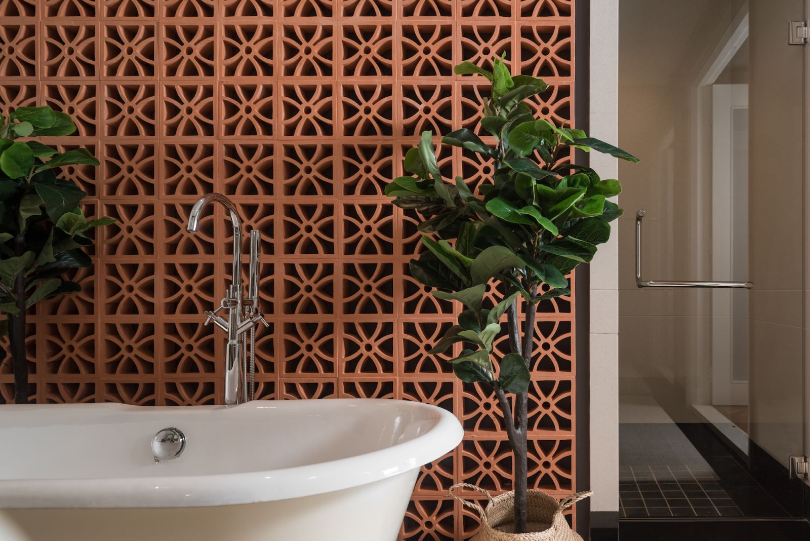 Vent blocks in the bathroom