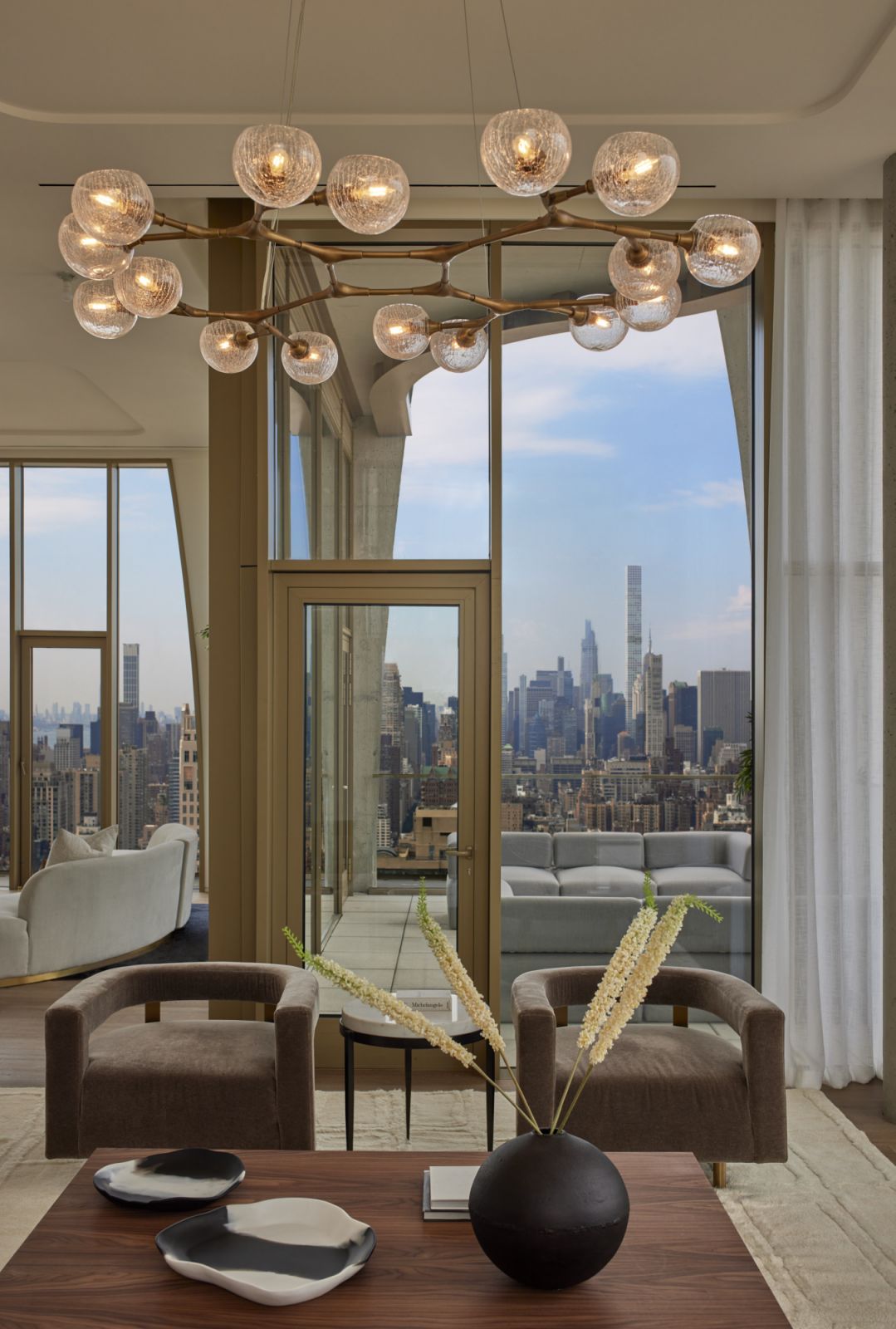 High ceiling and large windows