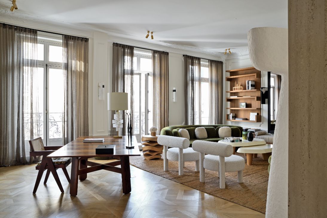 Home tour How a green sofa became the centrepiece of a Parisian
