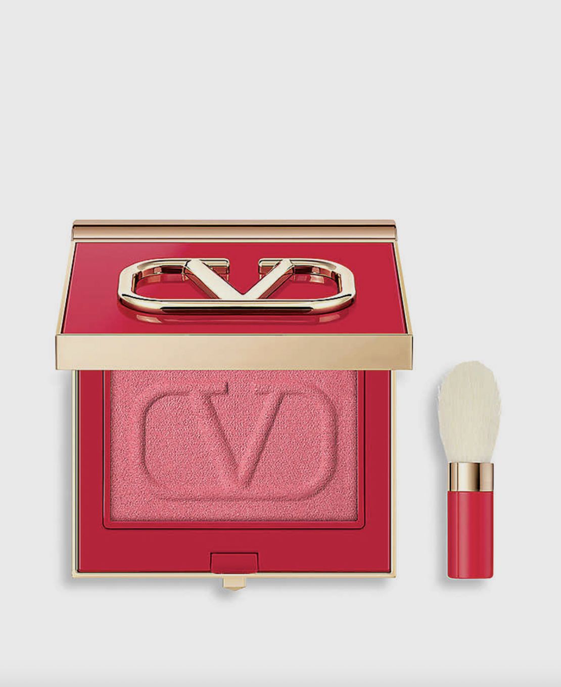 Valentino腮紅附有腮紅刷。Photo:valentino-beauty.us