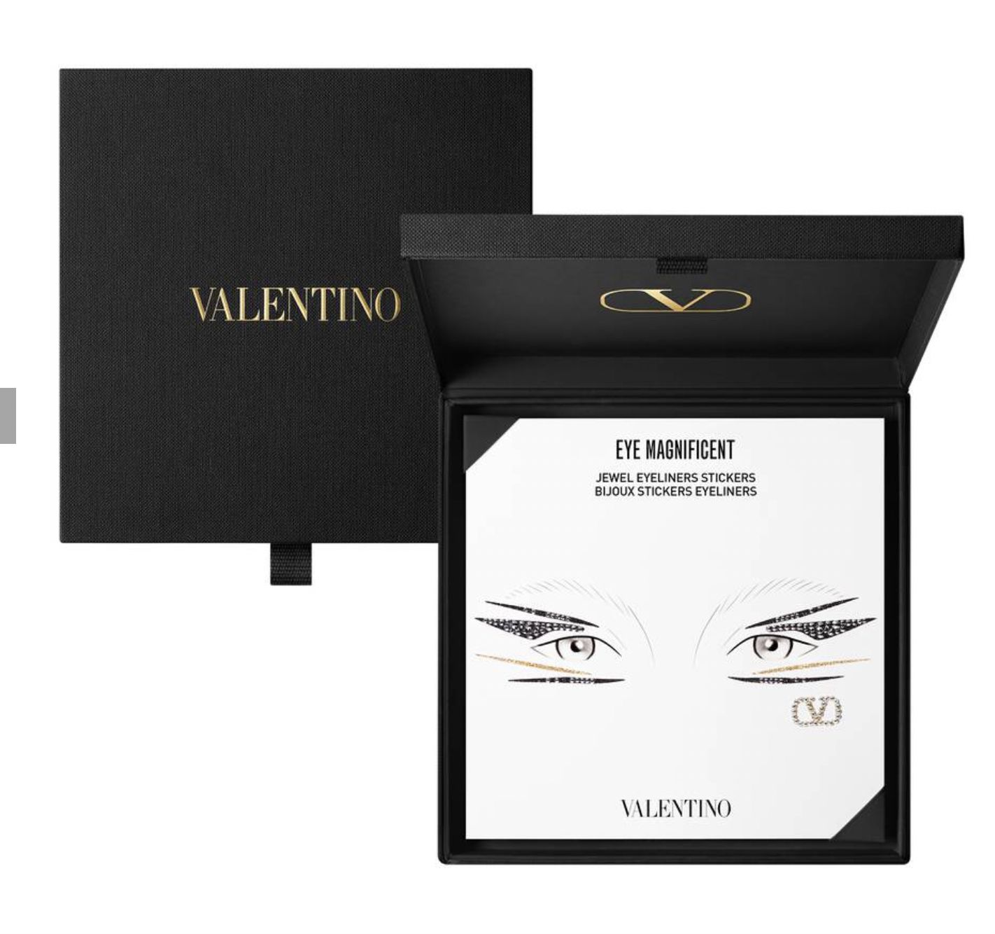 Valentino眼線水鑽貼紙可重複使用。Photo:valentino-beauty.us