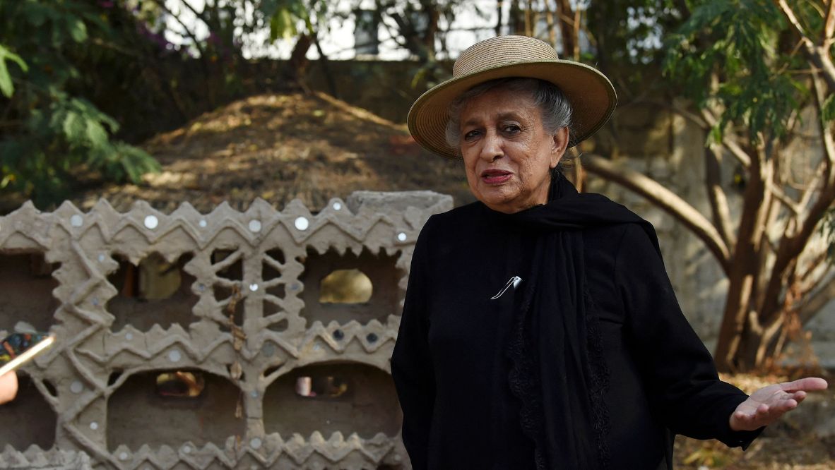 Architect Yasmeen Lari, the head of Heritage Foundation of Pakistan (Photo: AFP)