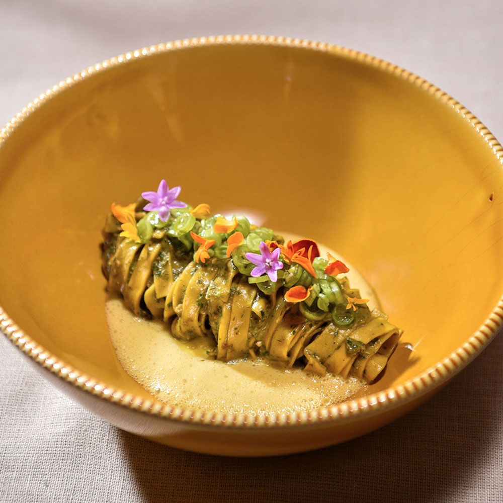 Solein pasta with Singapore pesto