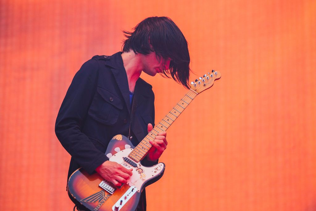 MANCHESTER, ENGLAND - JULY 04: Jonny Greenwood of Radiohead performs at Emirates Old Trafford on July 4, 2017 in Manchester, England. (Photo by Andrew Benge/Redferns)