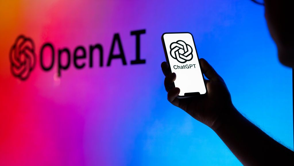 OpenAI ChatGPT logos are seen on electronic device screens in this photo illustration on 31 May, 2023 in Warsaw, Poland. (Photo by Jaap Arriens/NurPhoto via Getty Images)