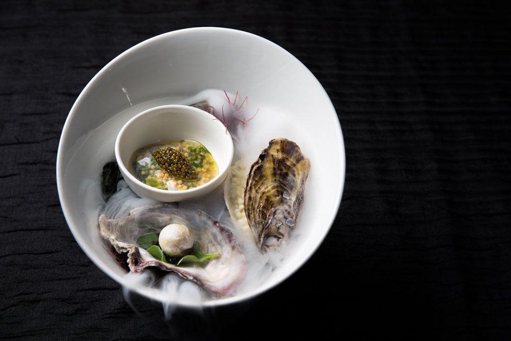 Oyster and pearl by chef Johanne
