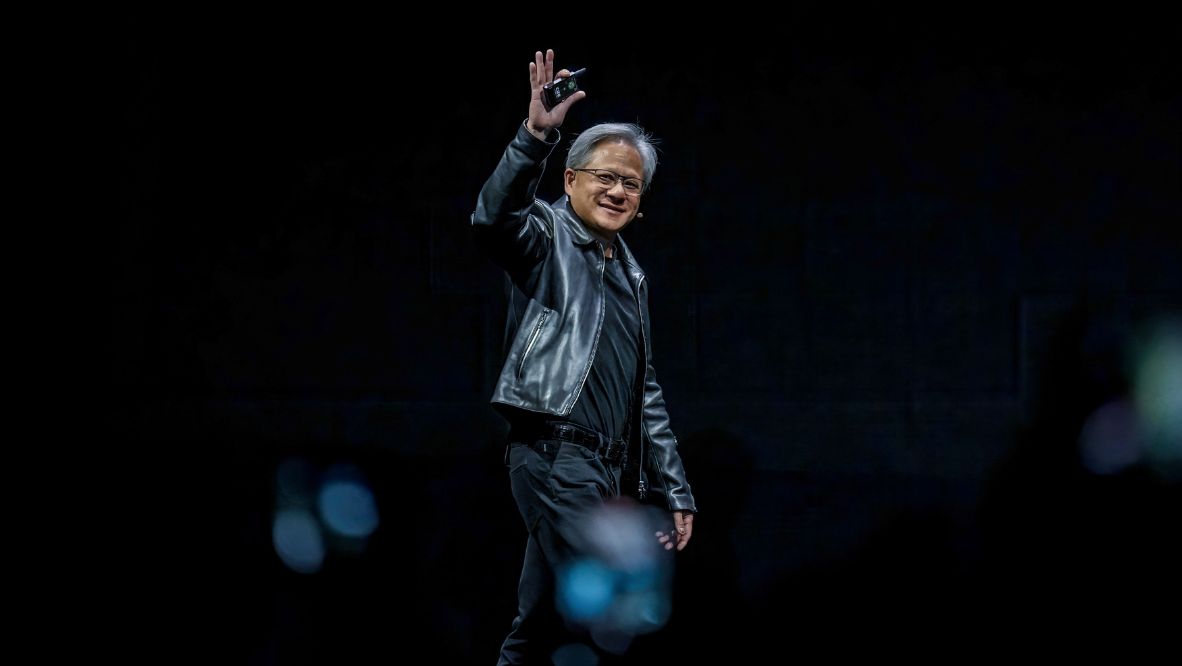 Last week Jensen Huang had a hero’s homecoming in Taiwan where he said the world was at ’the tipping point of a new computer era‘ (Photo: Getty Images)