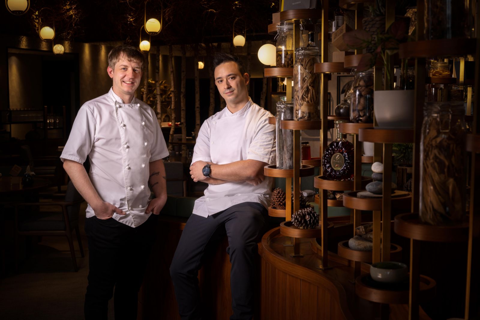 Chefs Ash Salmon of Roganic and Sebastian Lorenzi of Arcane