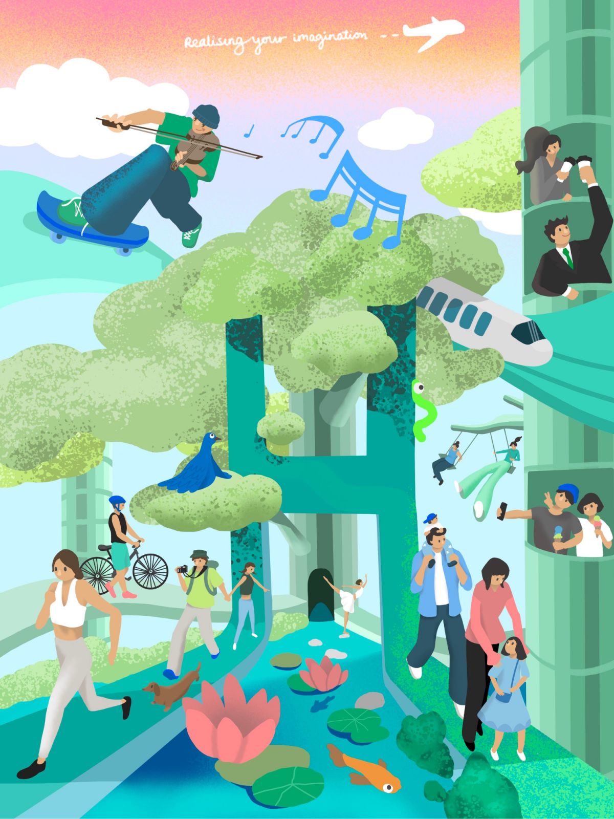 “Glass Forest” (2023) by Christine Wong (Image: courtesy of the artist and Henderson Land Group)