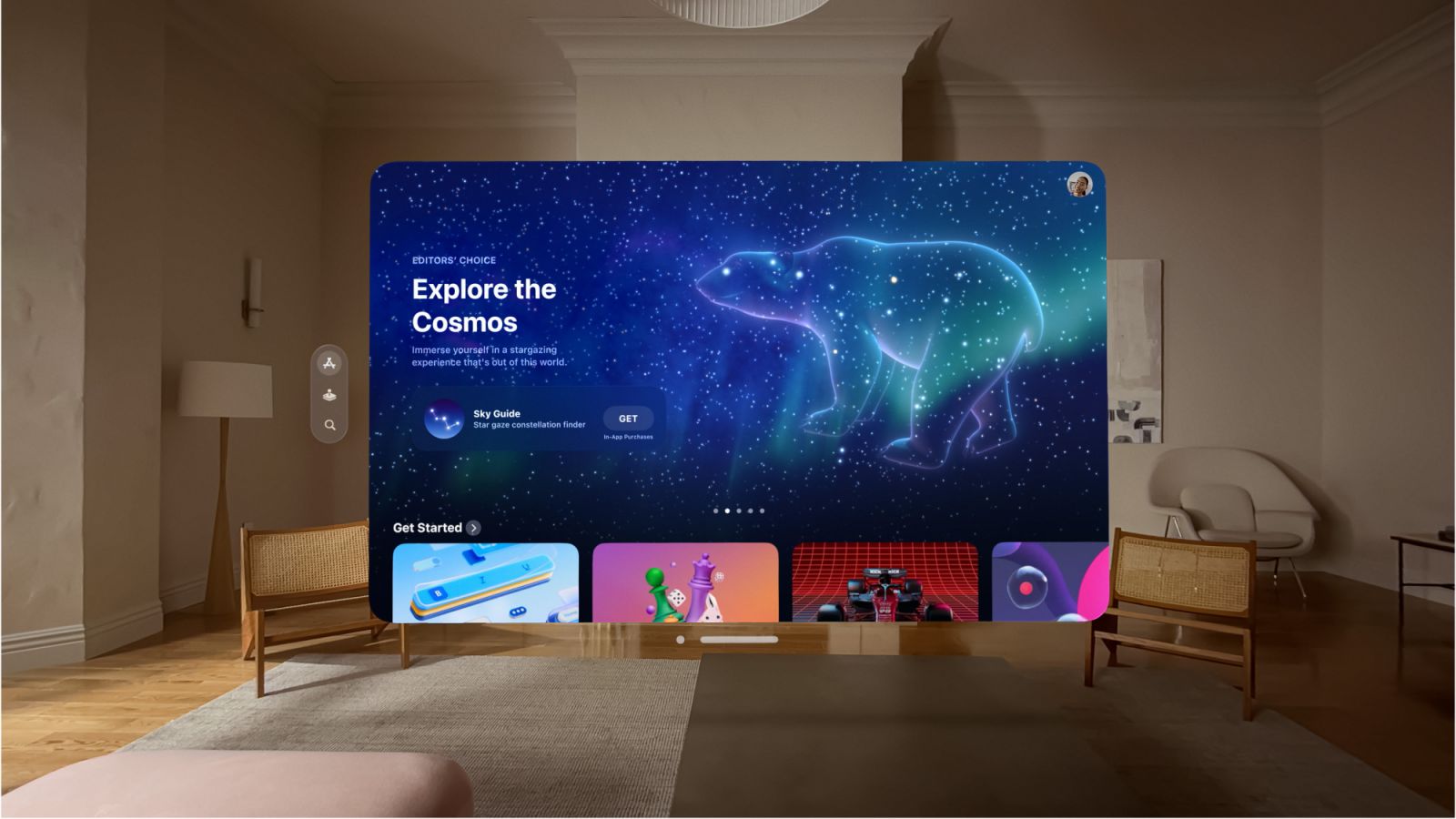 visionOS 是一個全新的平台,讓開發者能夠打造絕佳的 app 體驗。Apple Vision Pro 的 App Store 讓使用者能輕鬆發掘新 app 或是以極大的尺寸比例使用數以萬計在 iPhone 和 iPad 上熟悉的 app。