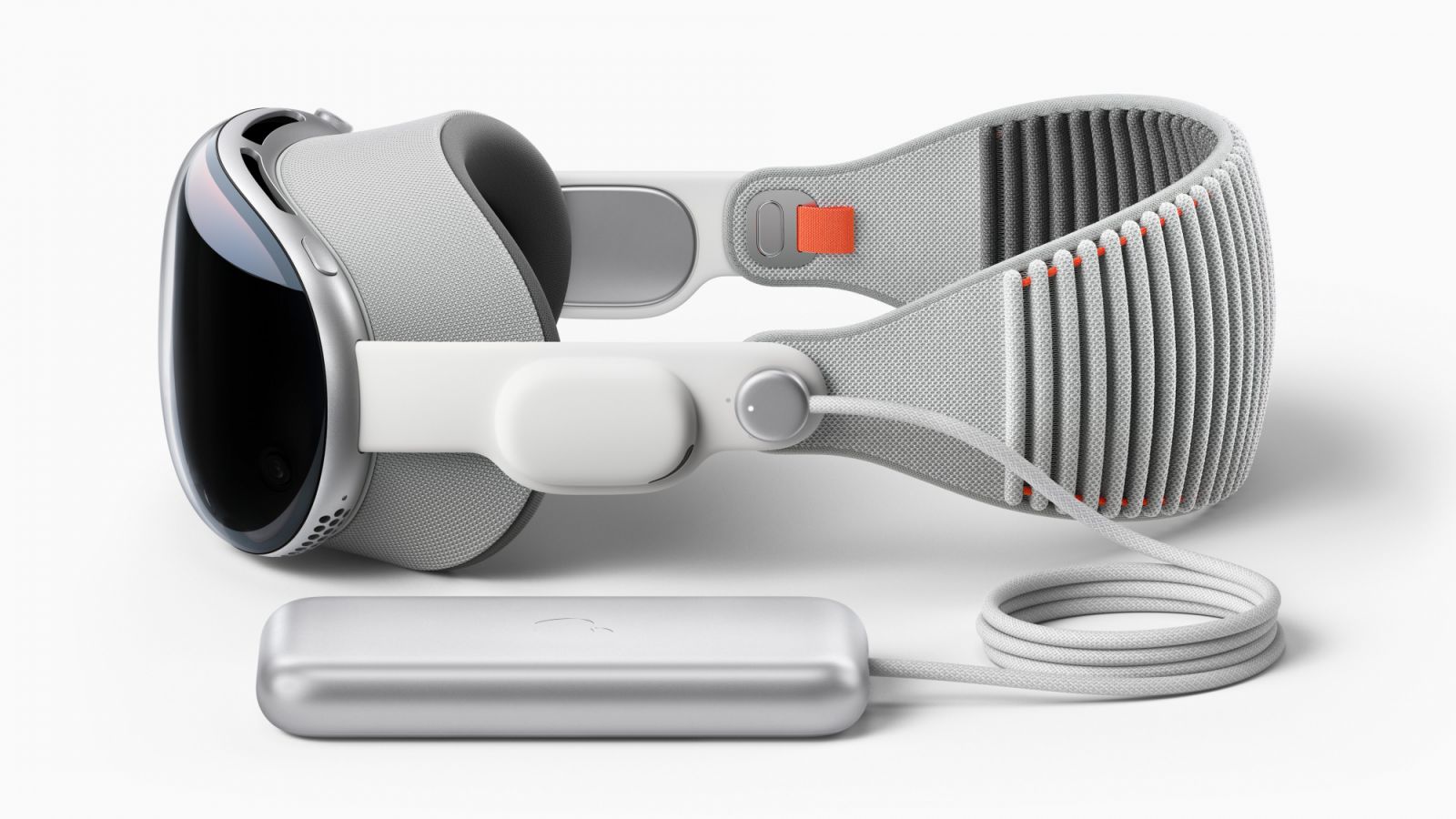 Apple Vision Pro 的設計可因應高性能工作負載,單次充電可運作兩小時。