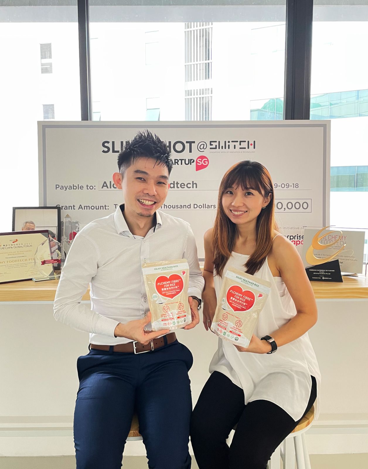 Co-founder of Alchemy Foodtech, Alan Phua and Verleen Goh (Image: Alchemy Foodtech)