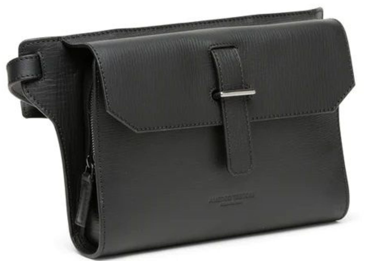 Testoni’s Palermo Boarded Calfskin Leather Belt Bag (Photo: courtesy of Testoni)