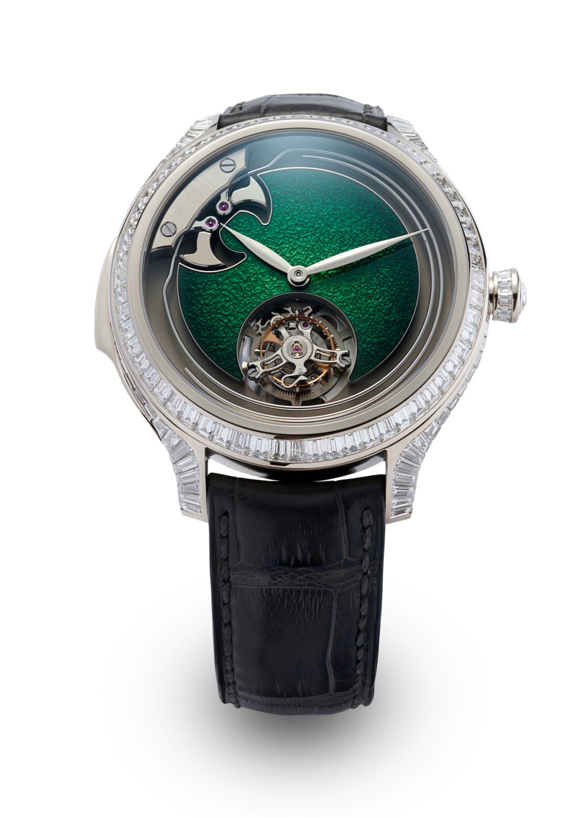 H. Moser & Cie. Endeavour Concept Minute Repeater Tourbillon SHH Edition with lime green dial