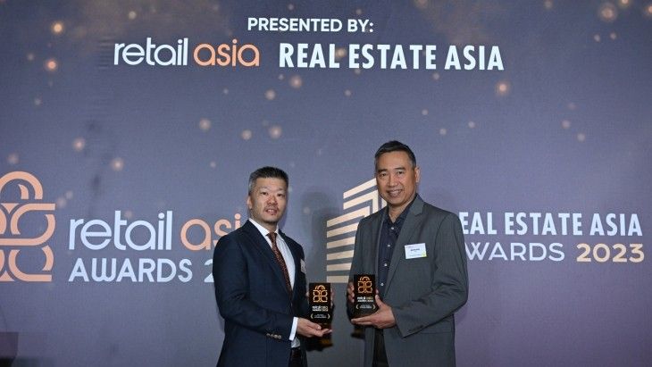 Bernard Ong representing ACE Hardware in the awards night (Photo by Retail Asia Awards / Instagram)