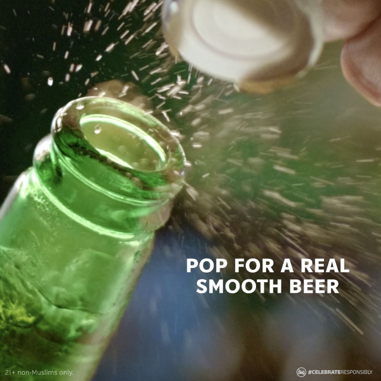 The Carlsberg Smooth Draught bottles come with a POP Cap