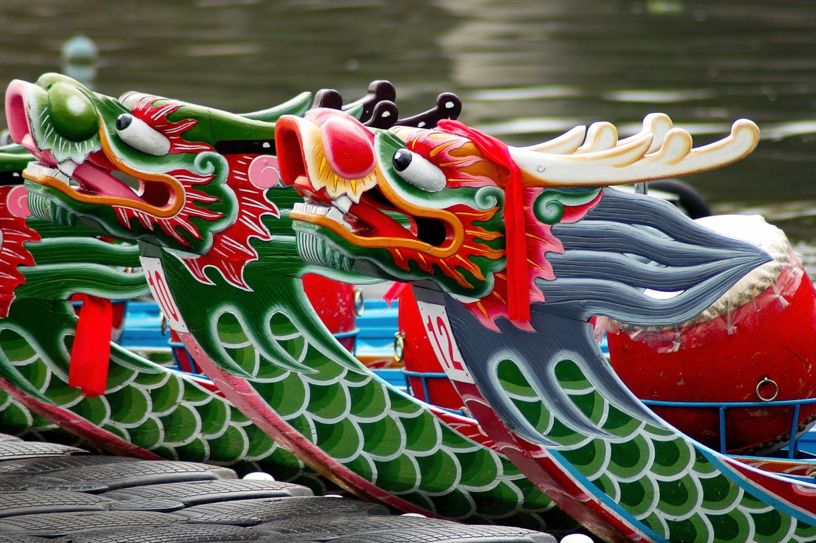 Dragon boat festival in Taiwan.