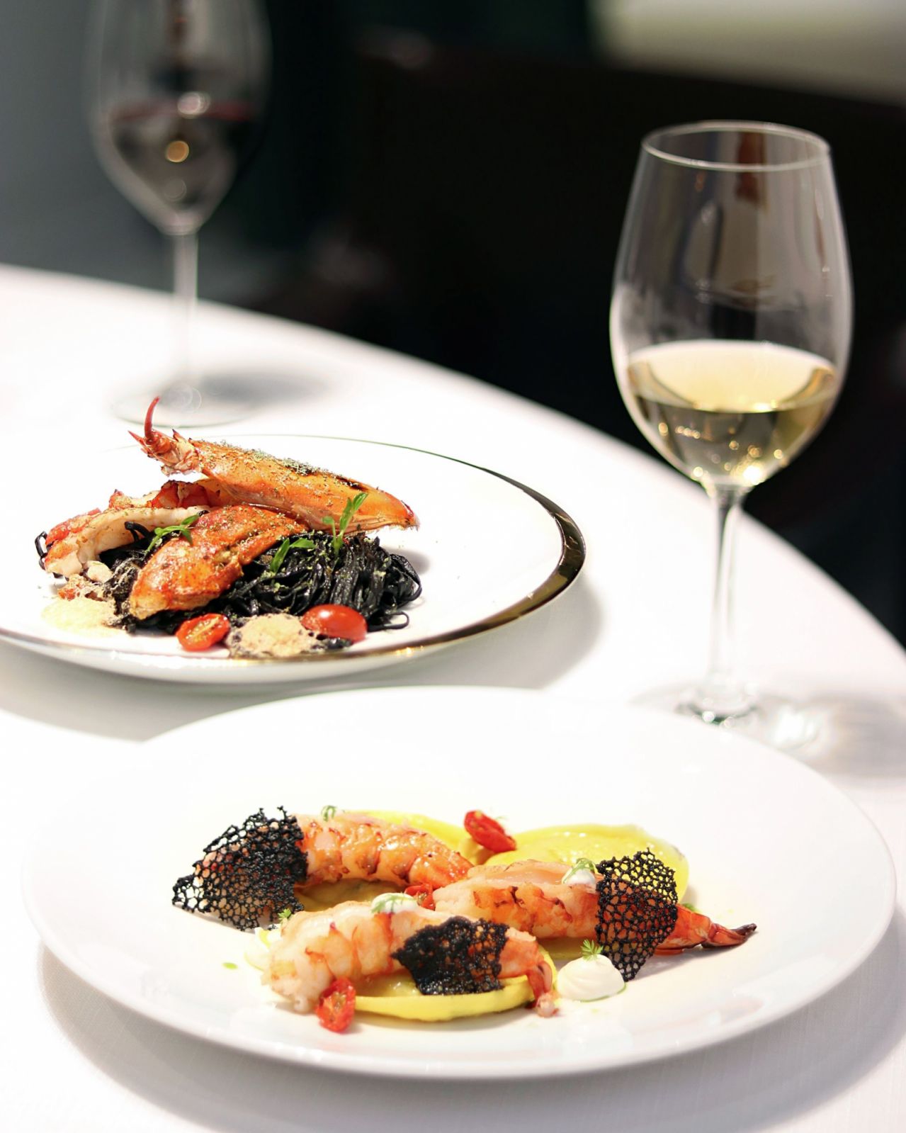 Ravioli di Gamberi & Tagliolini al Nero con Astice (Photo: Mandarin Grill) PHOTO 2 OF 2 Zuppa di Pesce (Photo: Mandarin Grill)