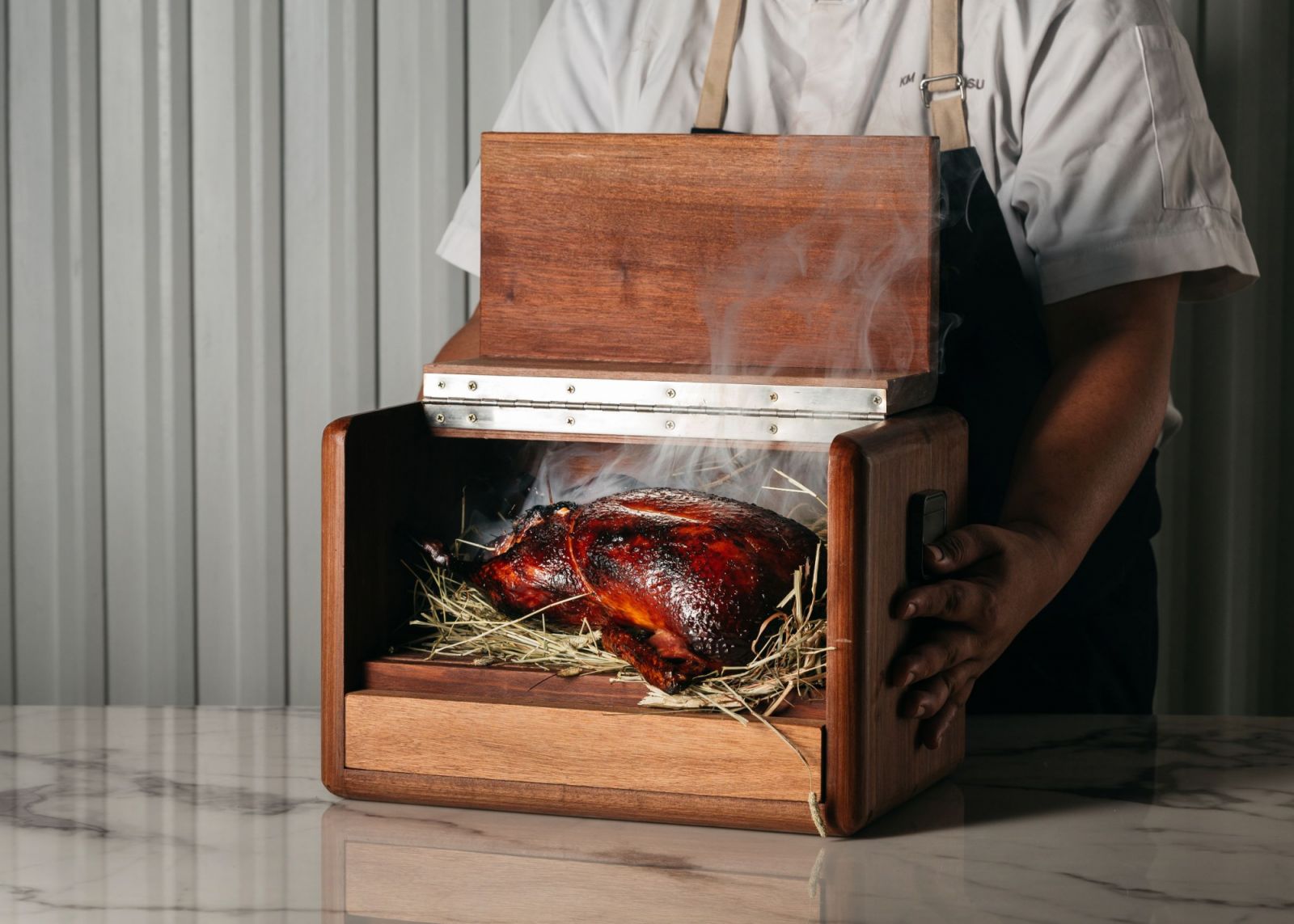 Hay-aged duck (Photo: Restaurant au Jardin)