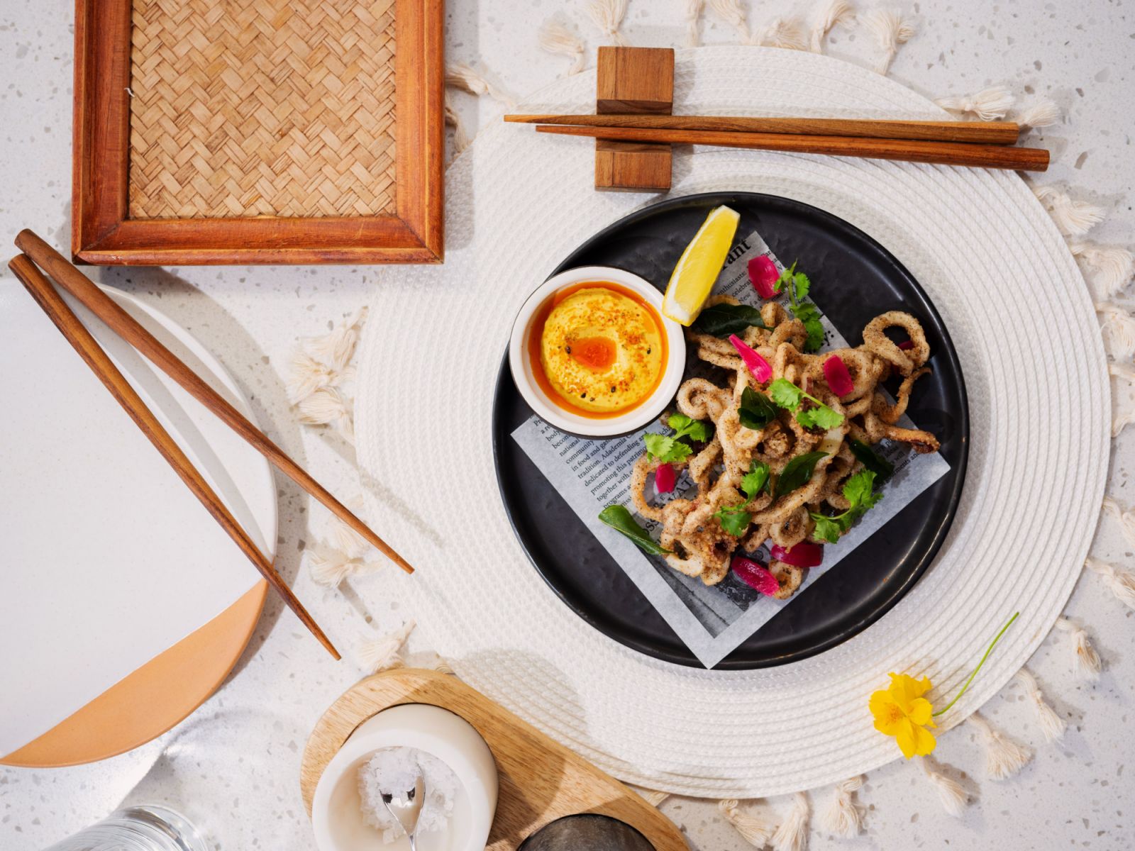 Salt and Szechuan squid (Photo: Ember Beach Club)