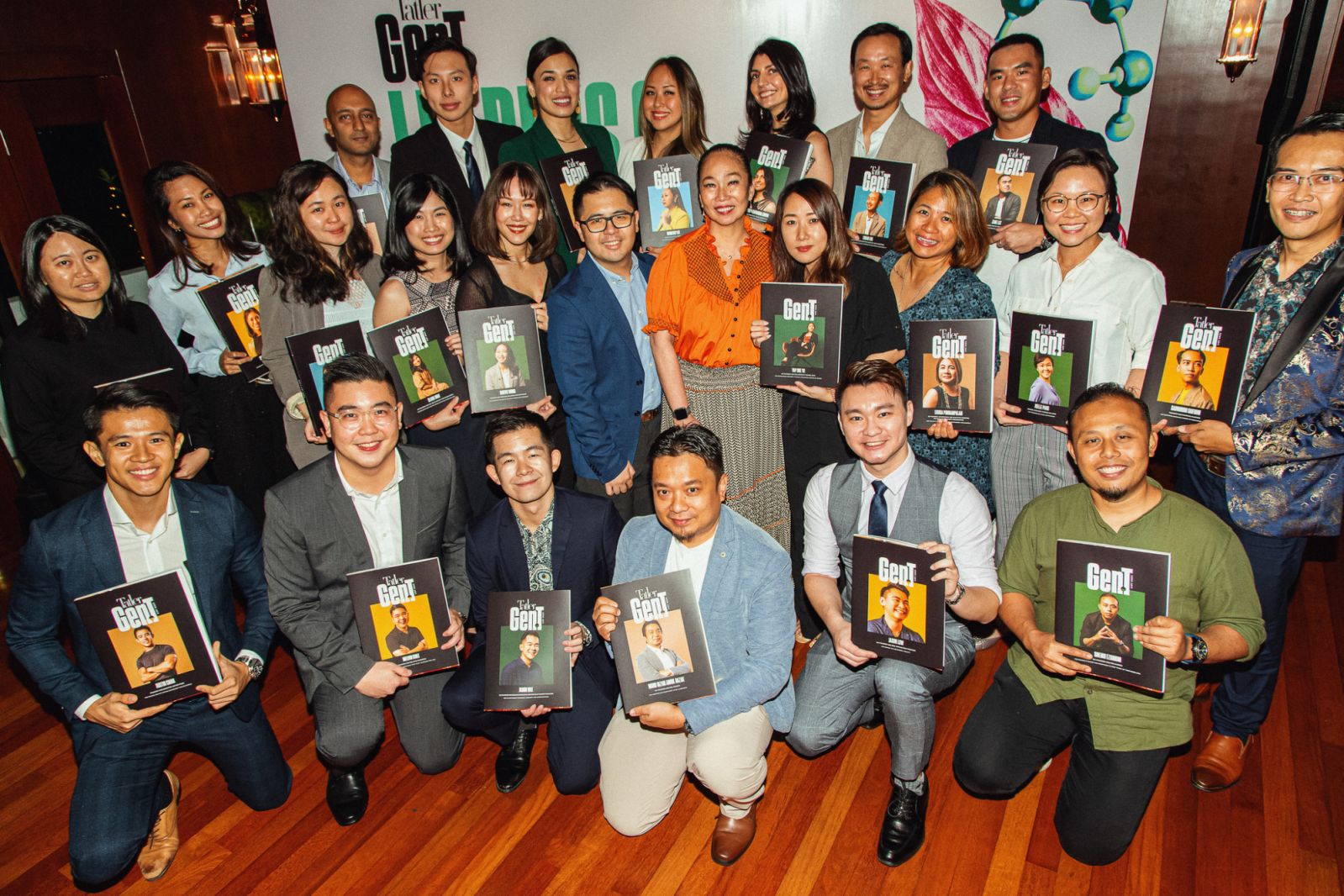 The 2023 cohort of Malaysian Gen.T honourees during the Leaders of Tomorrow event in Malaysia (Photo: Daniel Adams)