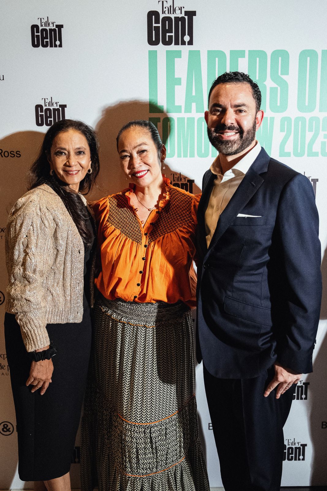 Datin Seri Lara Hussien, Geraldine Beh and Omar Mahmoud (Photo: Daniel Adams)