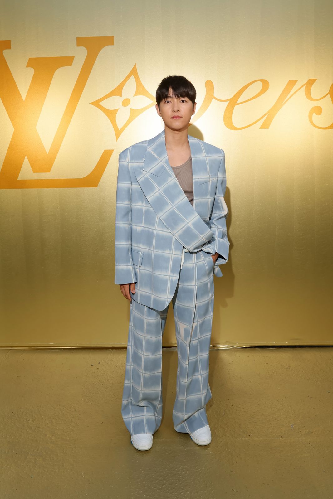 PARIS, FRANCE - JUNE 20: <<enter caption here>> attends the Louis Vuitton Menswear Spring/Summer 2024 show as part of Paris Fashion Week on June 20, 2023 in Paris, France. (Photo by Victor Boyko/Getty Images for Louis Vuitton)