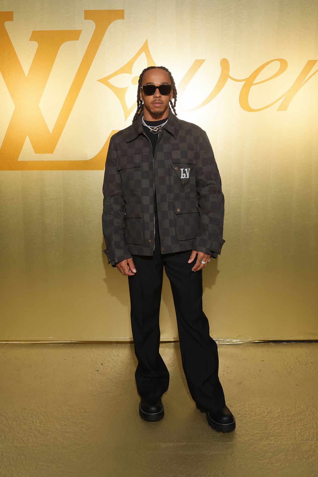 PARIS, FRANCE - JUNE 20: <<enter caption here>> attends the Louis Vuitton Menswear Spring/Summer 2024 show as part of Paris Fashion Week on June 20, 2023 in Paris, France. (Photo by Victor Boyko/Getty Images for Louis Vuitton)