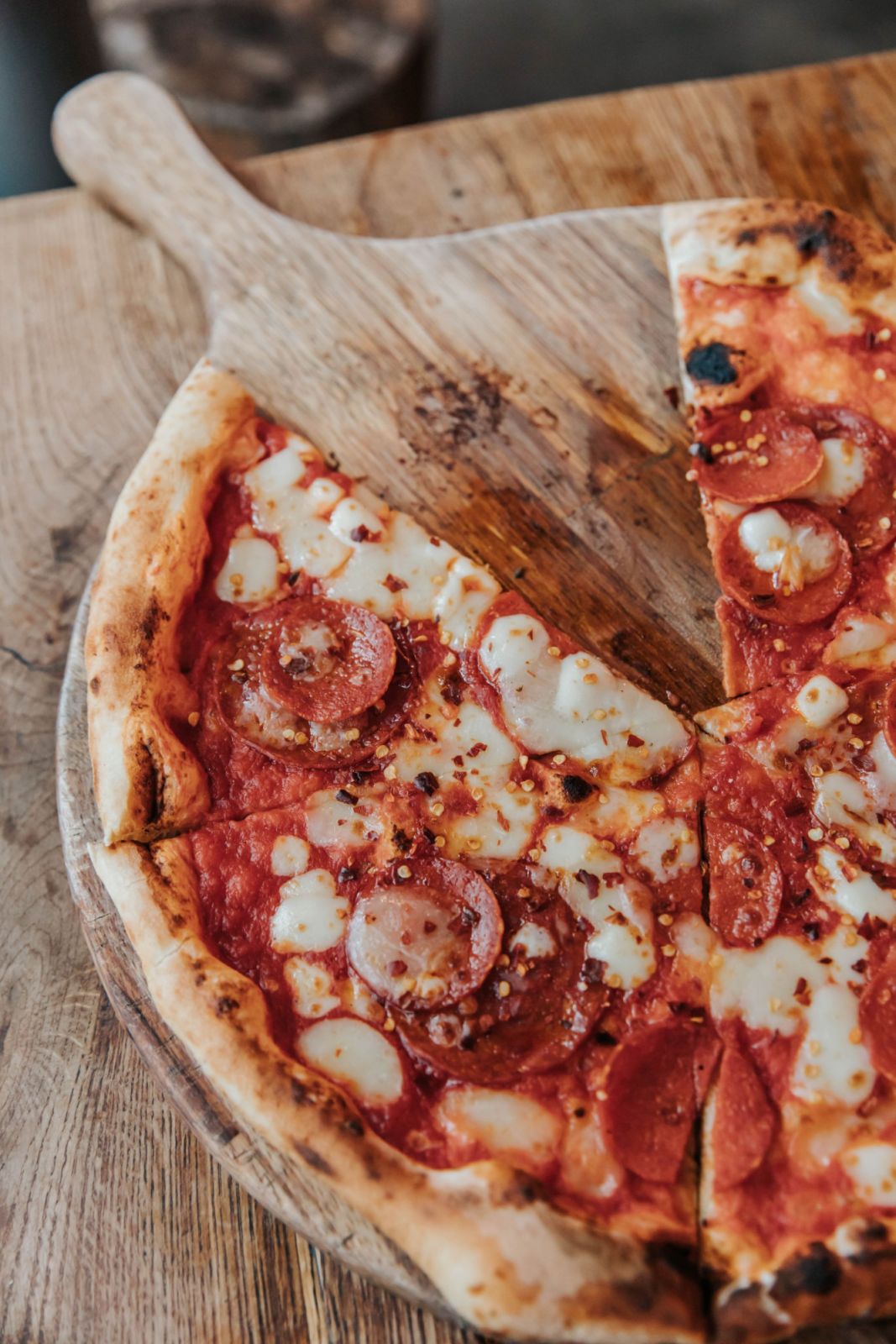 Classic pepperoni pizza