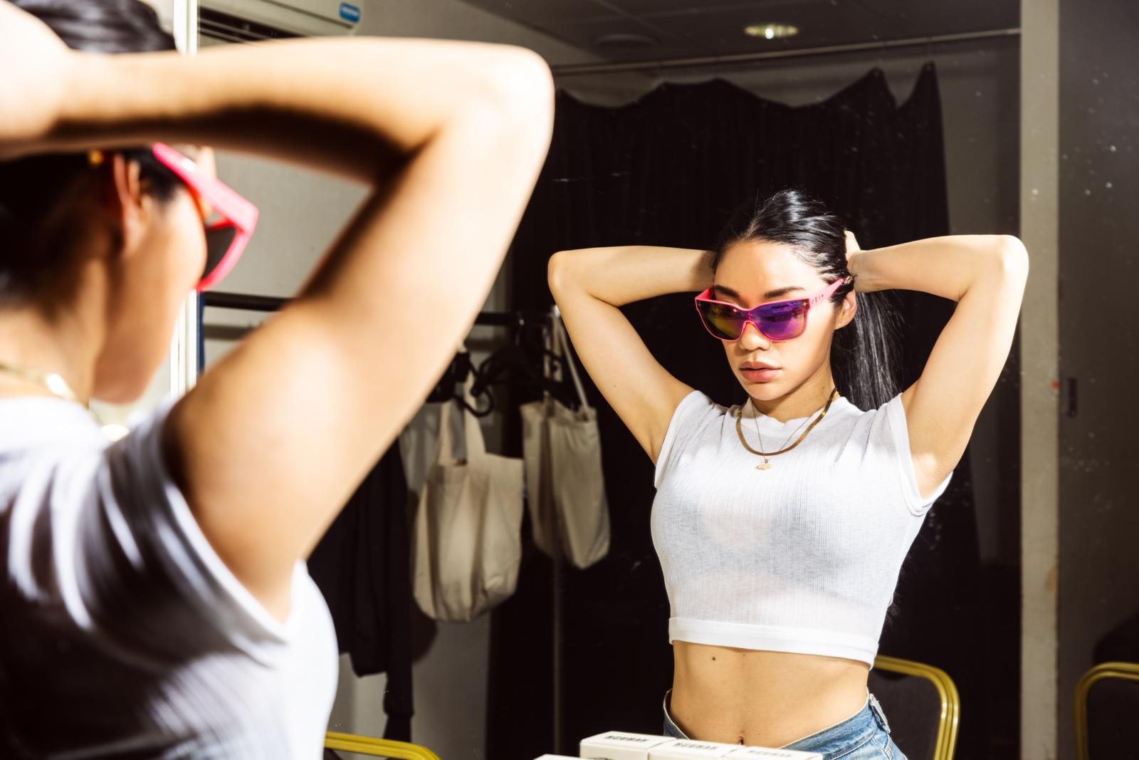 Awich before her concert in Hong Kong (Photo: Affan Chan / Tatler Hong Kong)