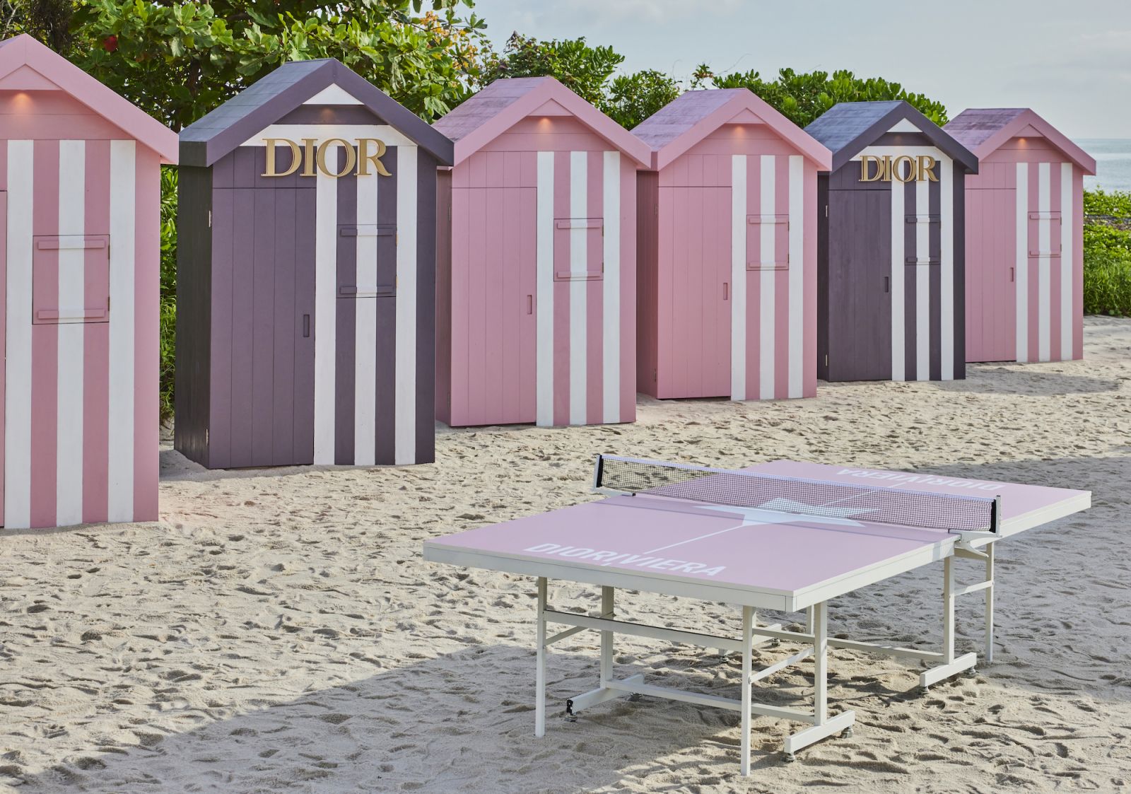 Cute beach huts