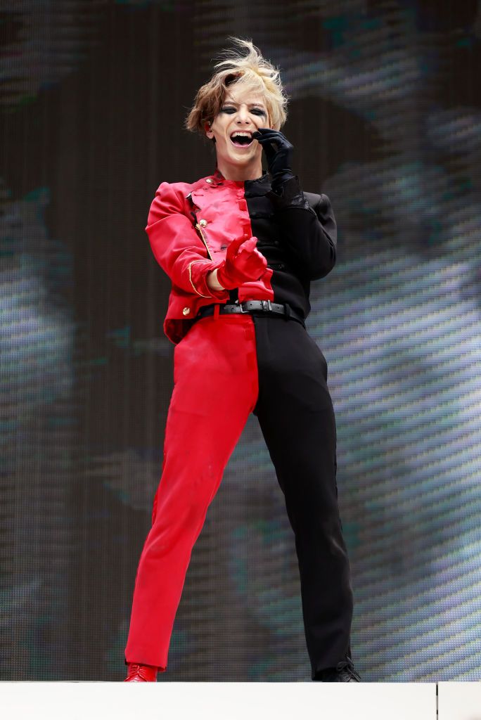 INDIO, CALIFORNIA - APRIL 23: Jackson Wang performs in the Sahara Tent during the 2023 Coachella Valley Music and Arts Festival on April 23, 2023 in Indio, California. (Photo by Emma McIntyre/Getty Images for Coachella)