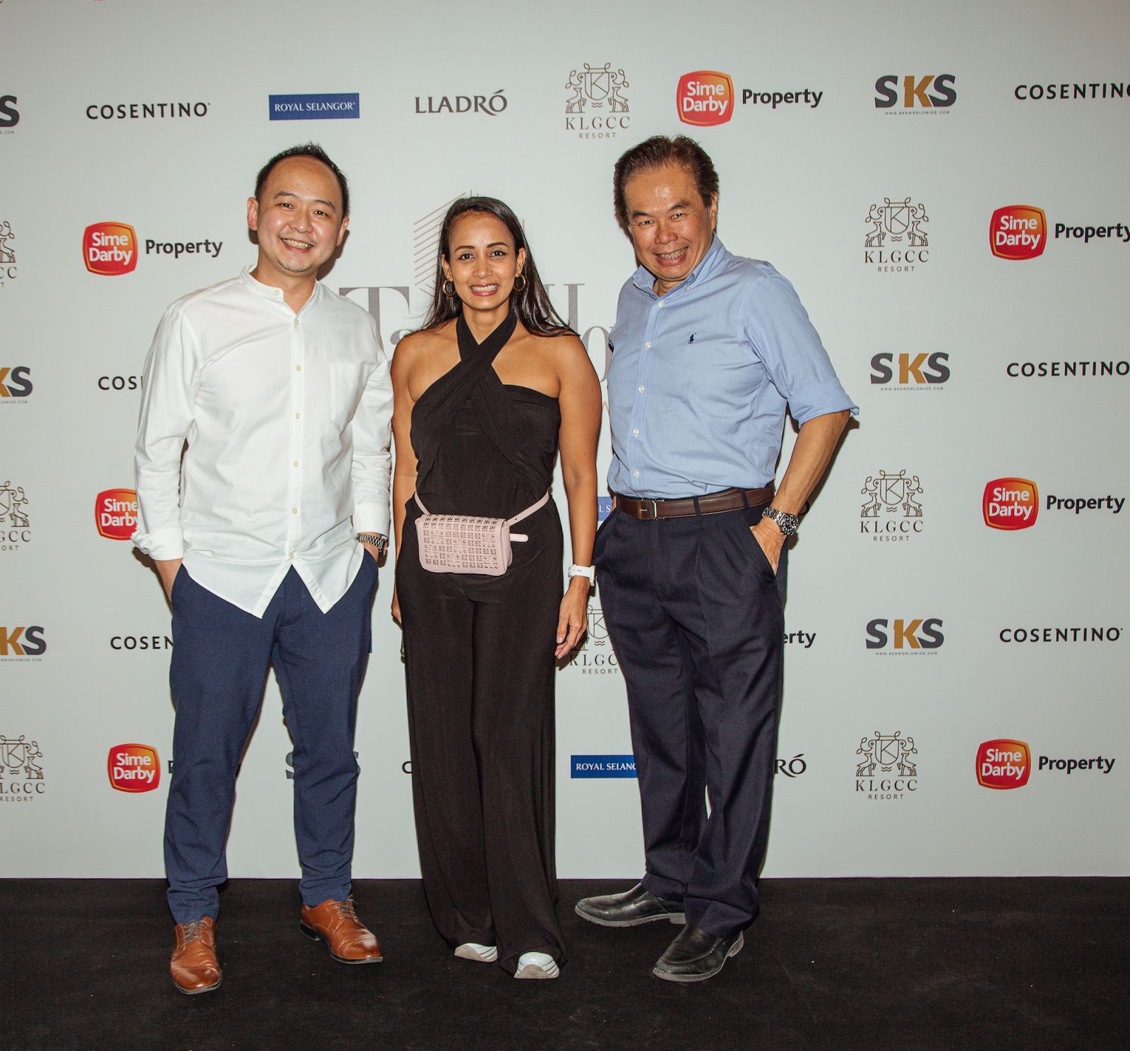 Alan Cheong and Edmund Lau Yook Yew of MCL Land with Mawar Proehoeman, Account Director of Tatler Homes Malaysia