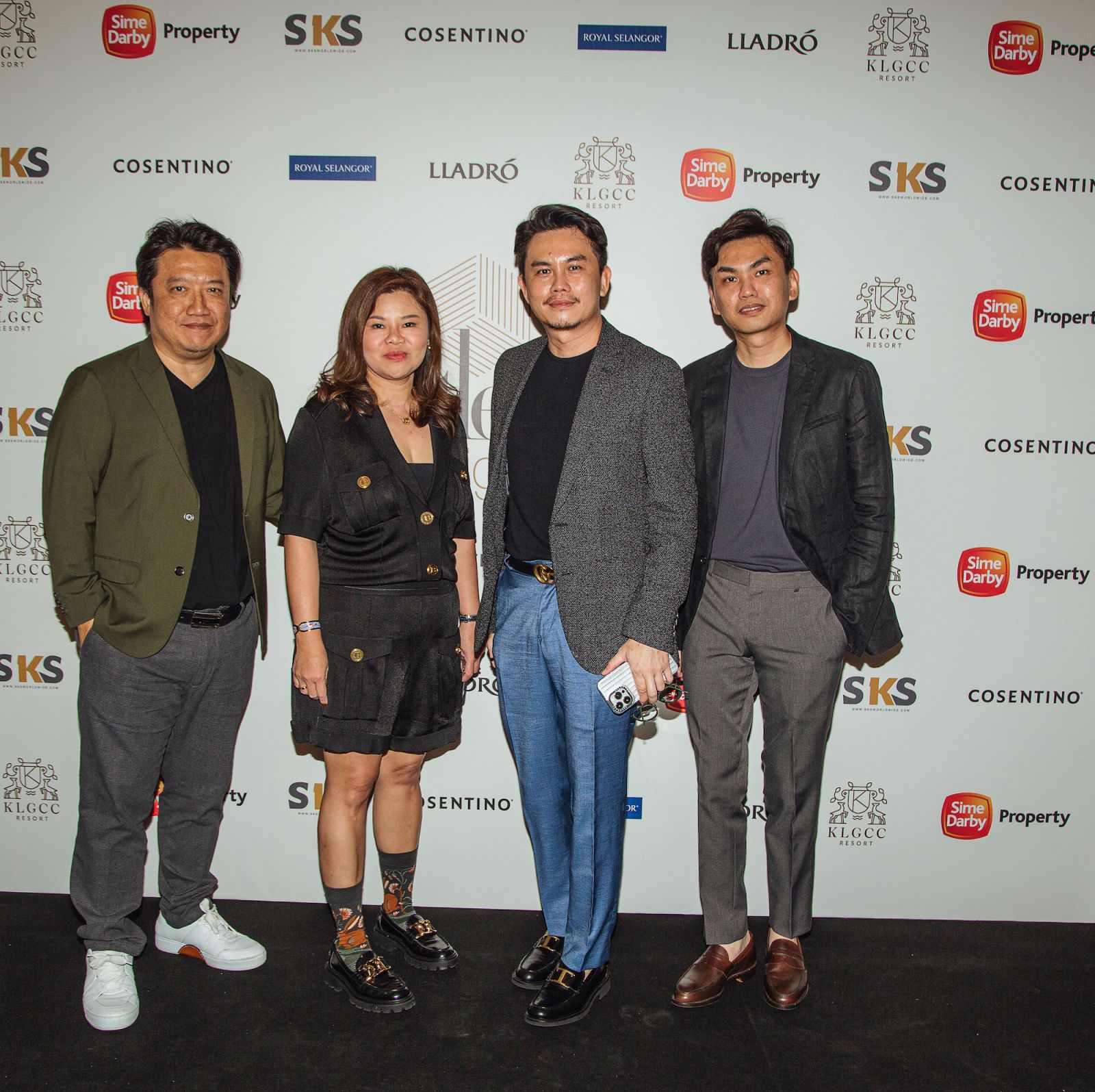 Ch and Evon Goh of Best Home, Rix Wong and Wilson Wong of Plateau Design
