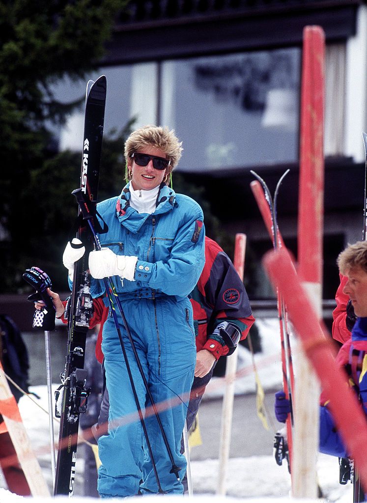 Princess Diana (1961 - 1997) on a skiing holiday in Lech, Austria, March 1994. (Photo by Jayne Fincher/Getty Images)