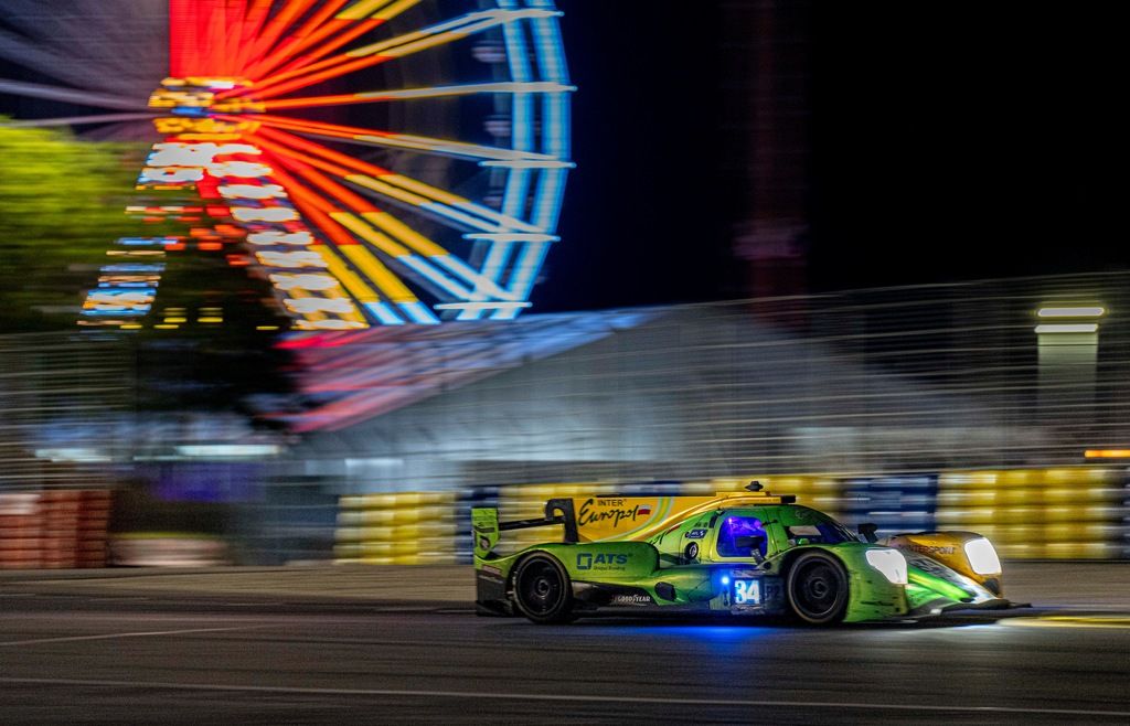24 Hours of Le Mans, the world’s oldest endurance motorcar race, began at 4pm and was still going strong at night (Photo: courtesy of Adam Warner/Rolex)