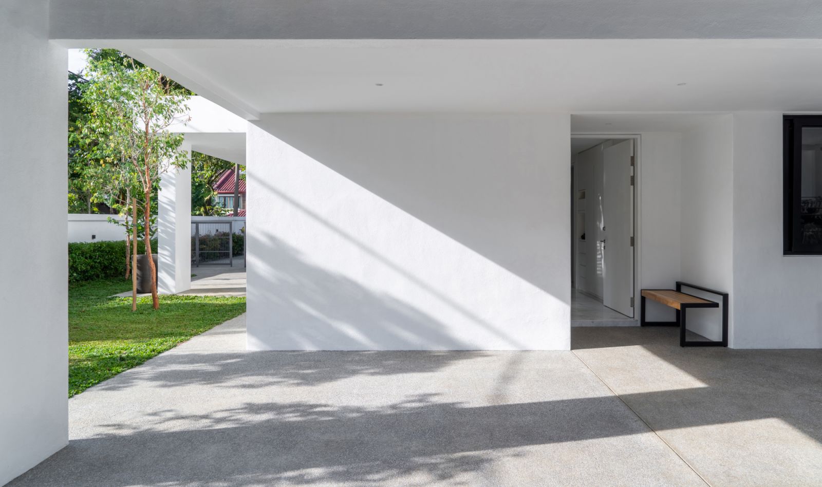 Pristine white walls