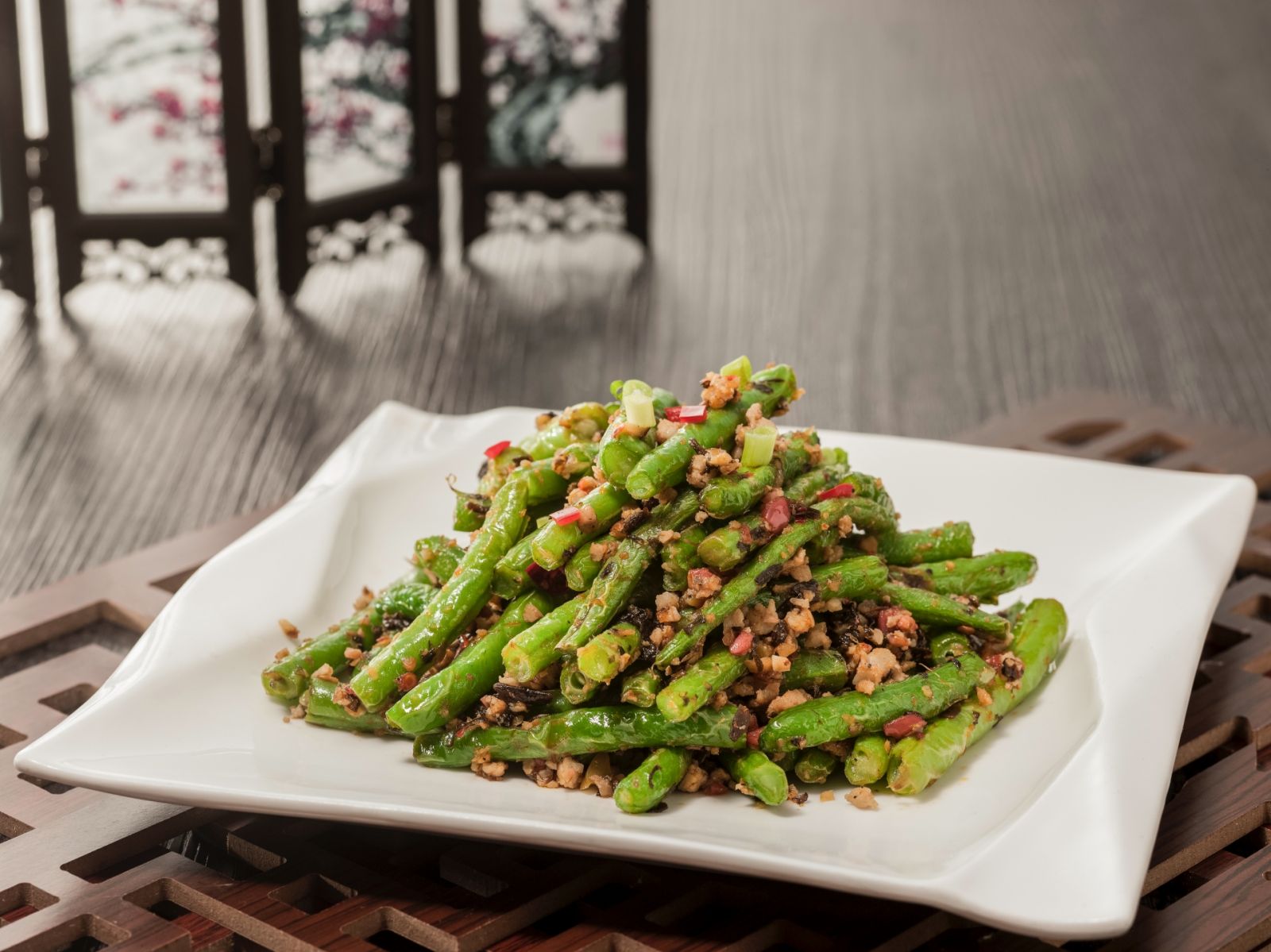 Paradise Dynasty Stir-Fried French Bean with Minced Pork