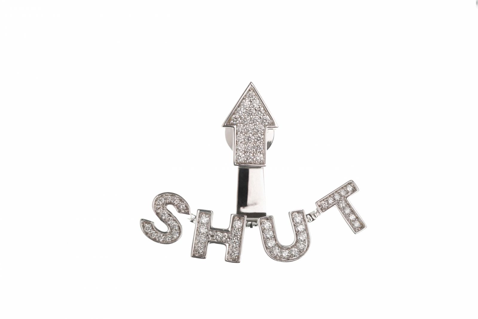 Diamond Shut Up earrings (Photo: courtesy of Nadine Ghosn)