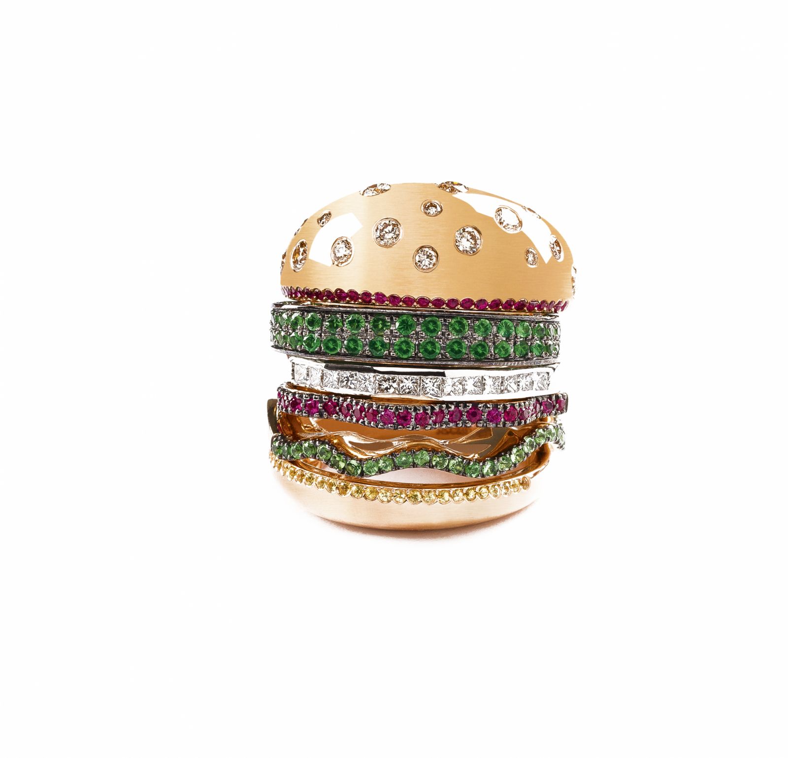 Veggie Burger ring (Photo: courtesy of Nadine Ghosn)